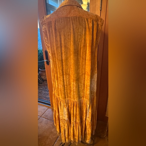 Free People long velvet midi vest - Picture 5 of 11